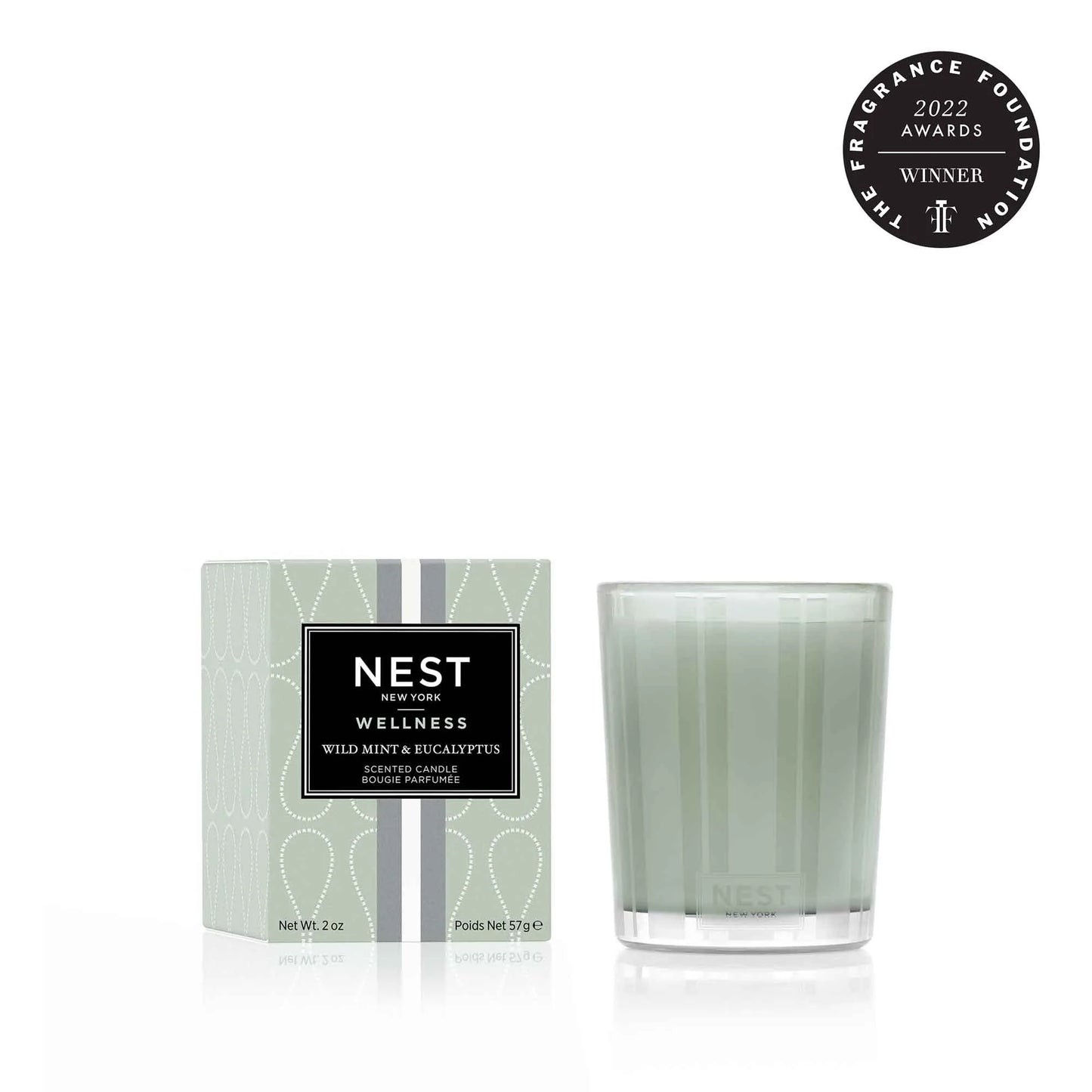 Nest NEST02ECS Wild Mint & Eucalyptus Votive Candle