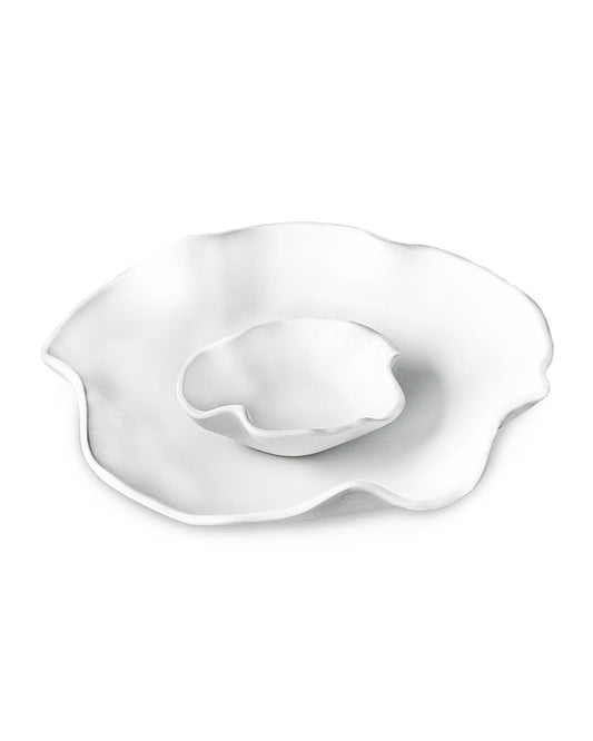 Beatriz Ball 2480 VIDA Nube Bowl w/Dip  White