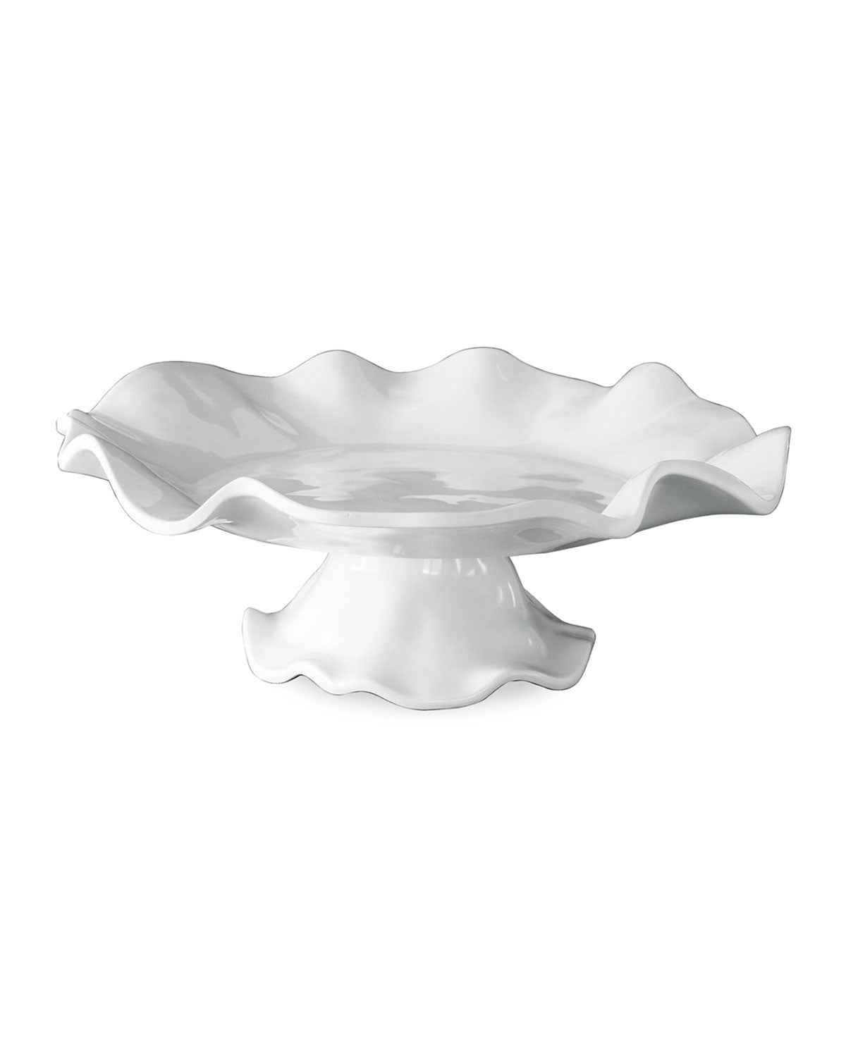 Beatriz Ball 2481 VIDA Havana Pedestal Cake Plate White