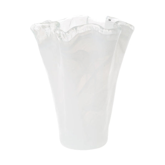Vietri OND-5282 Onda Glass White Medium Vase