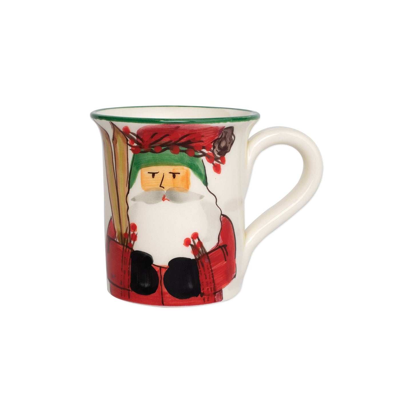 Vietri OSN-78088 Old St. Nick Mug - Skiing