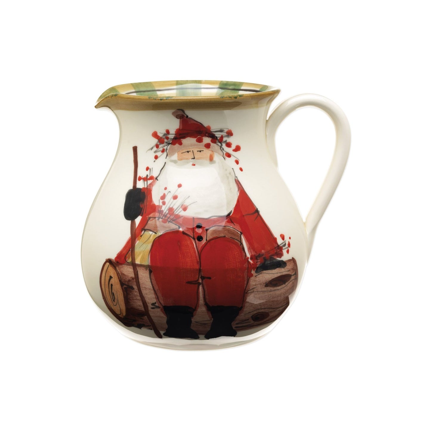 Vietri OSN-7815 Old St. Nick Round Body Pitcher