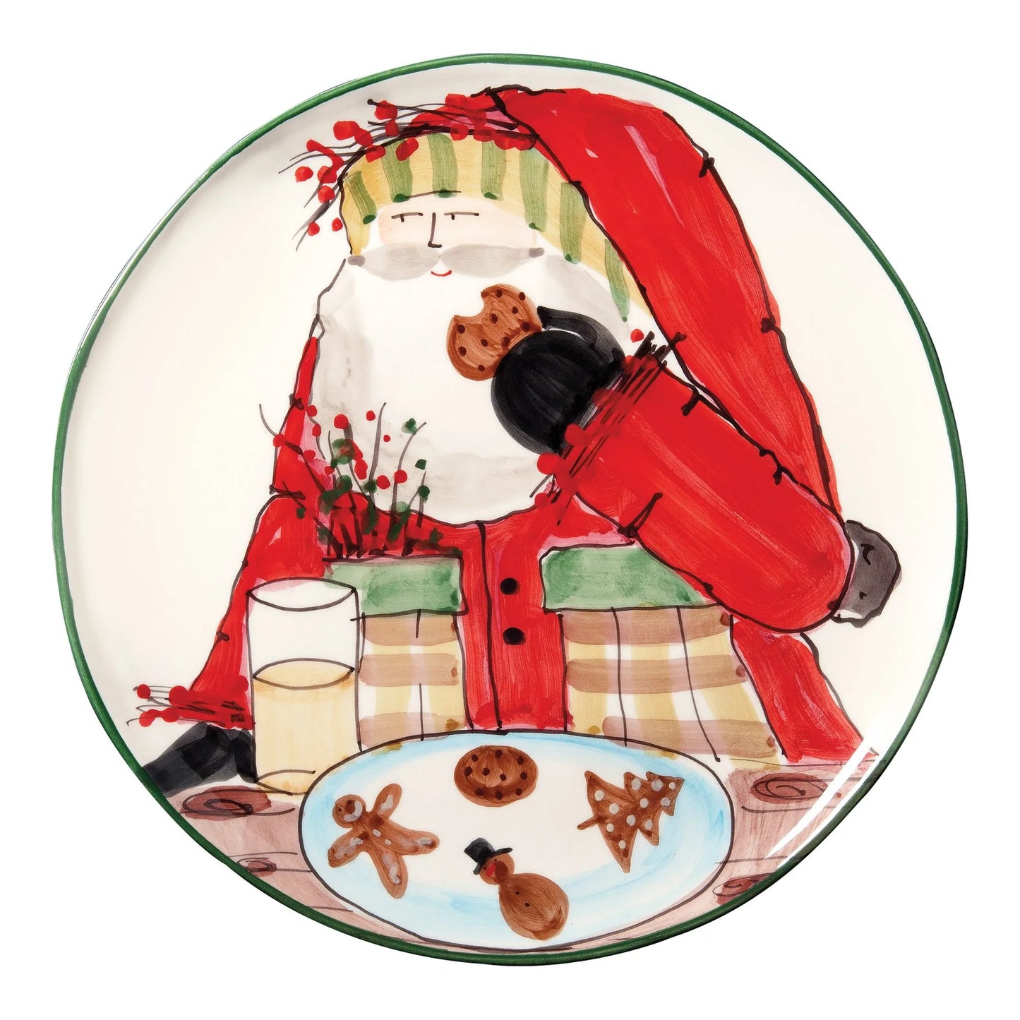 Vietri OSN-7823 Old St. Nick Cookie Platter