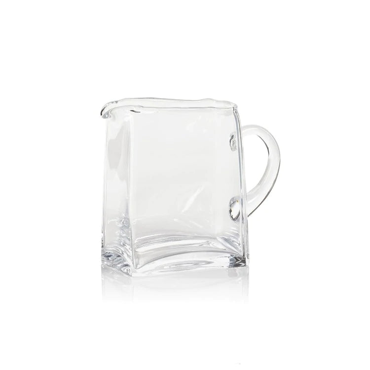 Zodax POL-1115 Blown Glass Scissor Cut Pitcher