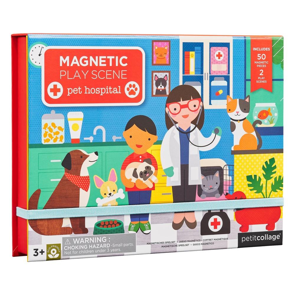 Wild & Wolf Petit Collage Veterinarian Magnetic Play Scene