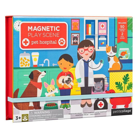 Wild & Wolf Petit Collage Veterinarian Magnetic Play Scene