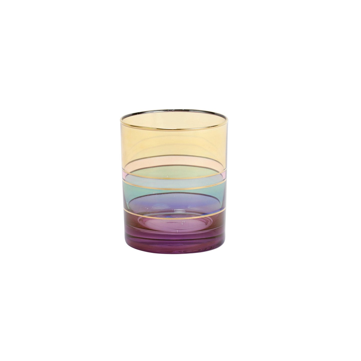 Vietri RDE-7612P Regalia Deco Purple Double Old Fashioned