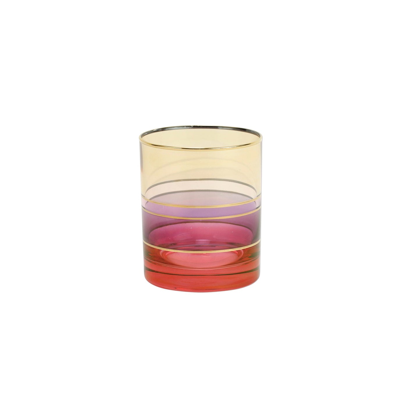 Vietri RDE-7612R Regalia Deco Red Double Old Fashioned