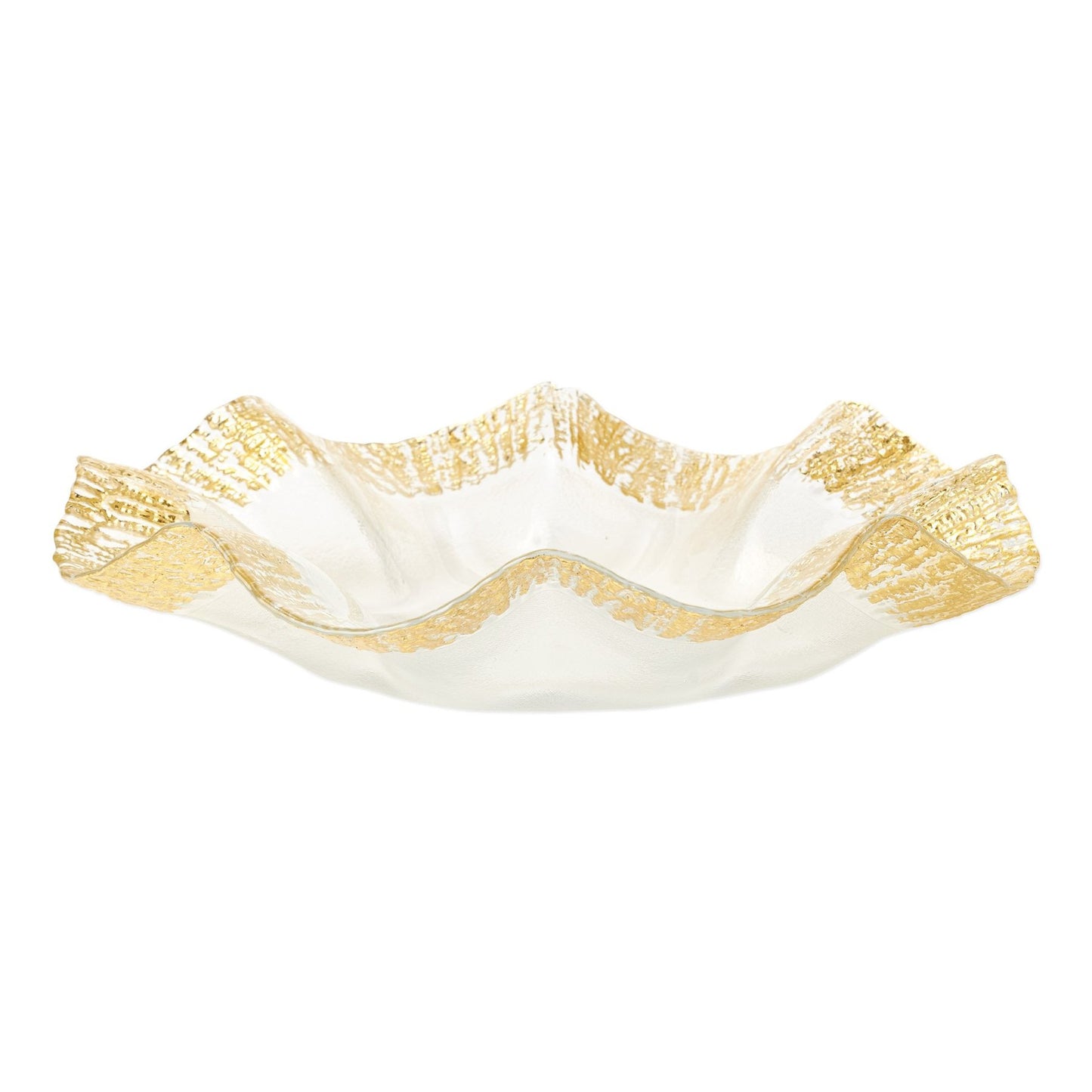 Vietri RUF-5223 Rufolo Glass Gold Platter