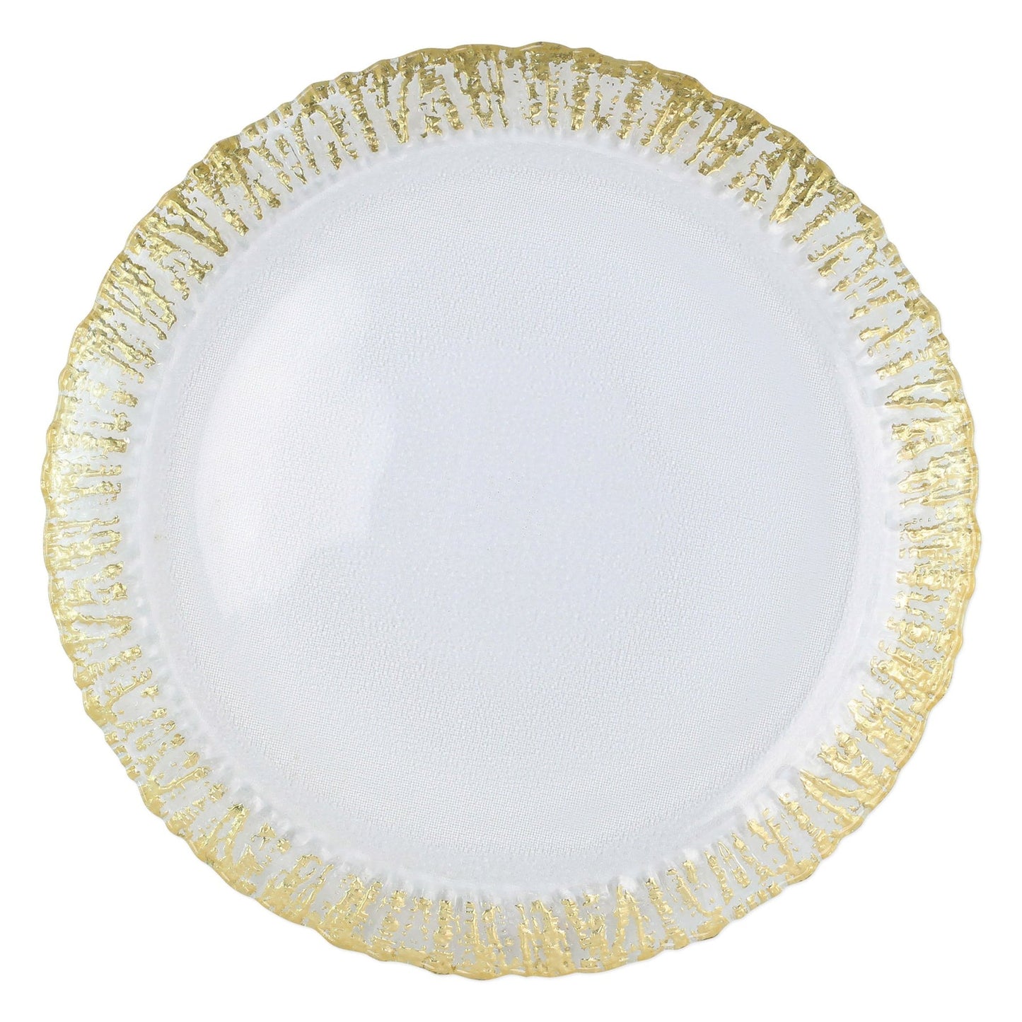 Vietri RUF-5237 Rufolo Glass Gold Round Platter