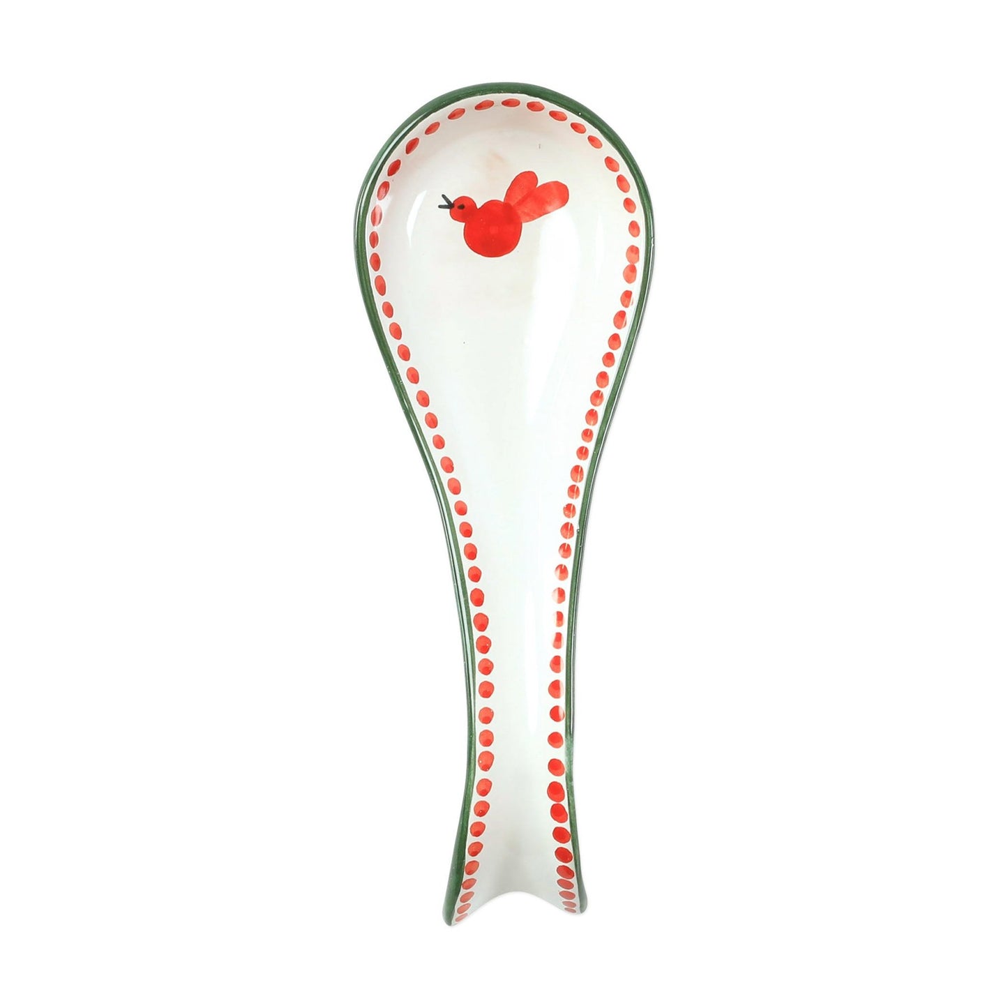 Vietri UCR-1090 Campagna Uccello Rosso Spoon Rest