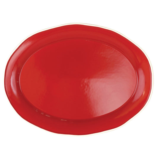 Vietri VCRM-R003025 Chroma 16" Red Oval Platter