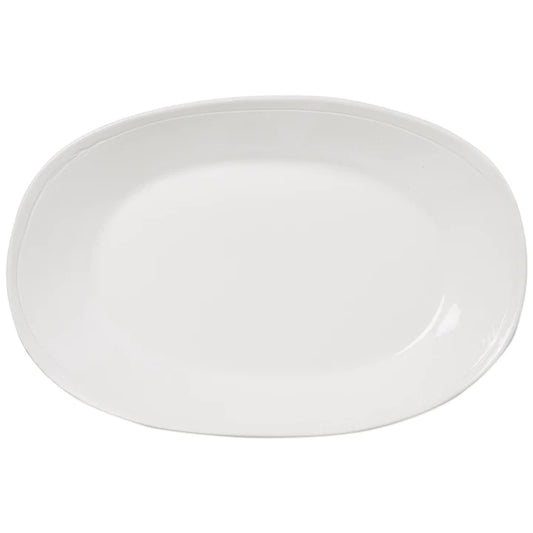 Vietri VFRS-2626W Fresh Stoneware White Large Oval Platter