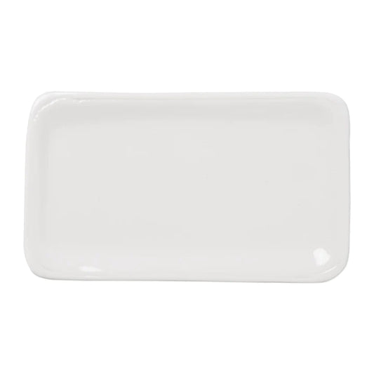 Vietri VFRS-2627W Fresh Stoneware White Small Rectangular Platter