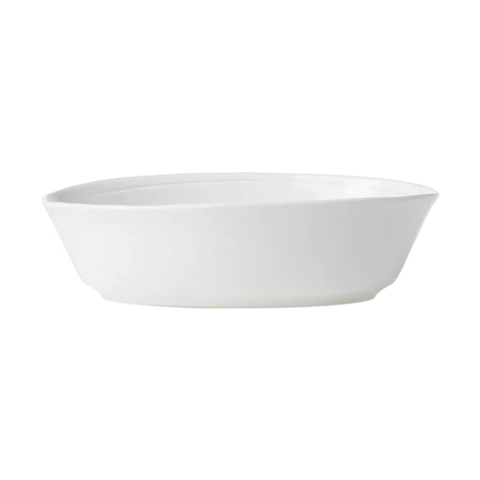 Vietri VFRS-2655W Fresh Stoneware White Small Oval Baker