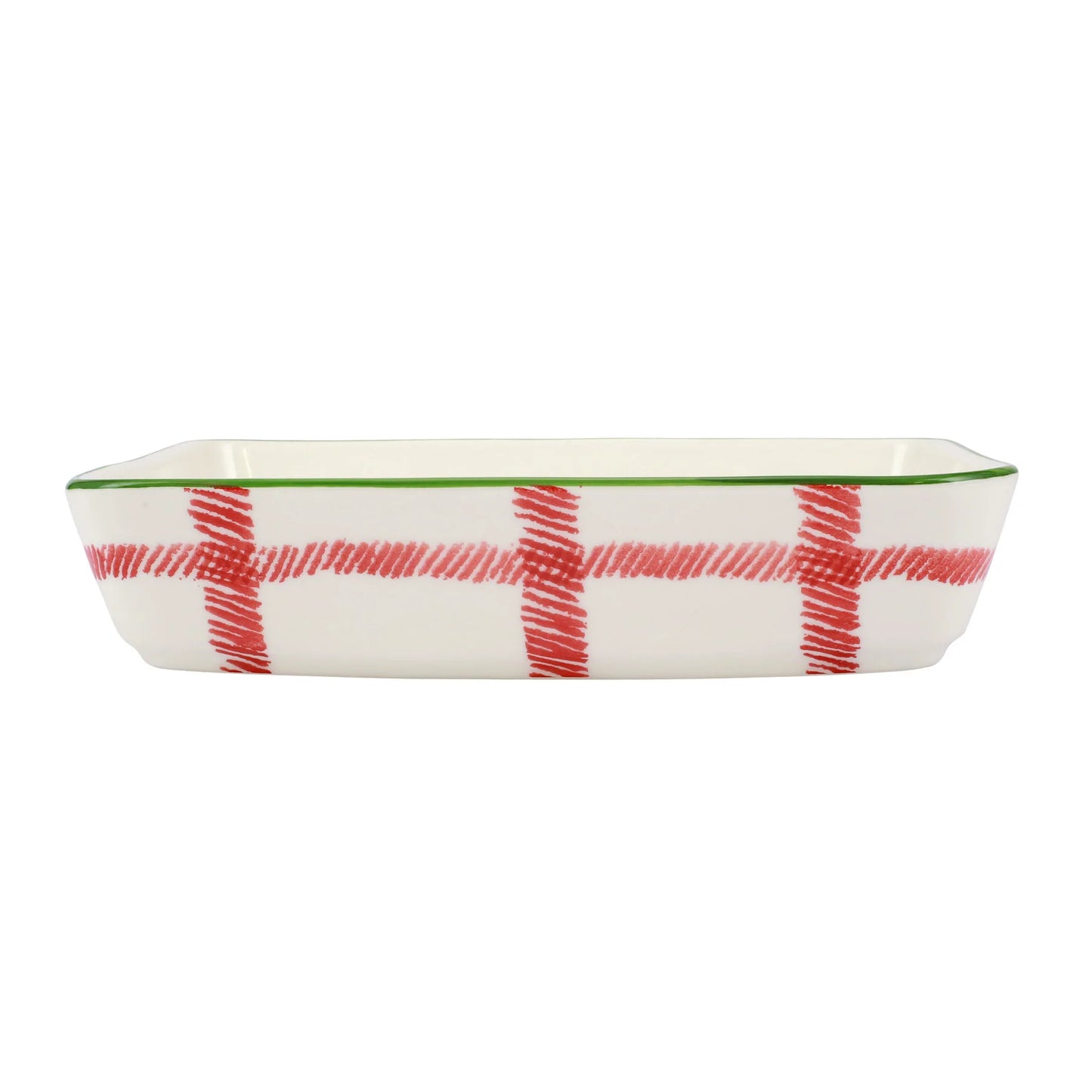 Vietri VMIL-003060 Mistletoe Plate Rectangular Baker