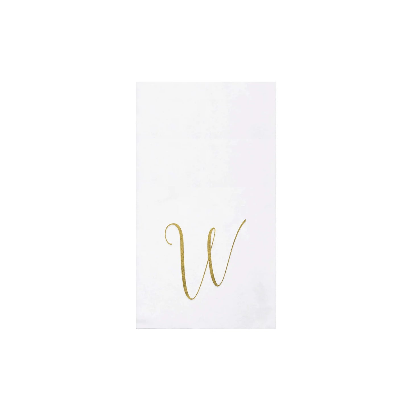 Vietri Papersoft Napkins Gold Monogram Guest Towels