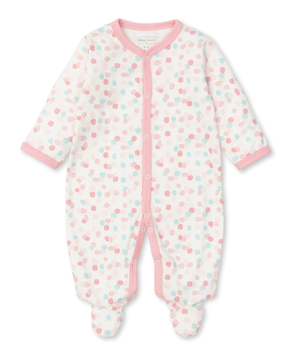 Kissy Kissy XGQ00007N Dabbled Dot Footie Print Pink