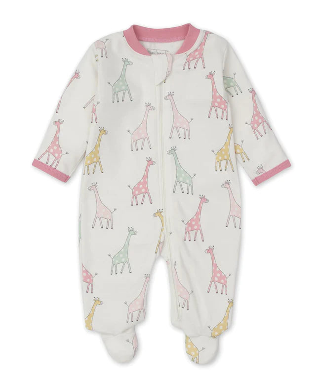 Kissy Kissy XGQ00521N Giraffe Friends - Footie w/Zip PRT Pink