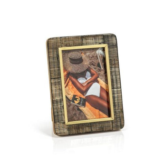 Zodax IN-7160 Shagrin Horn Inlaid  4x6  Frame