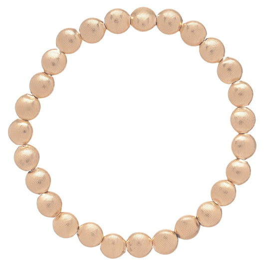 enewton BHONG6 Honesty Gold  6mm Bead Bracelet - Smooth