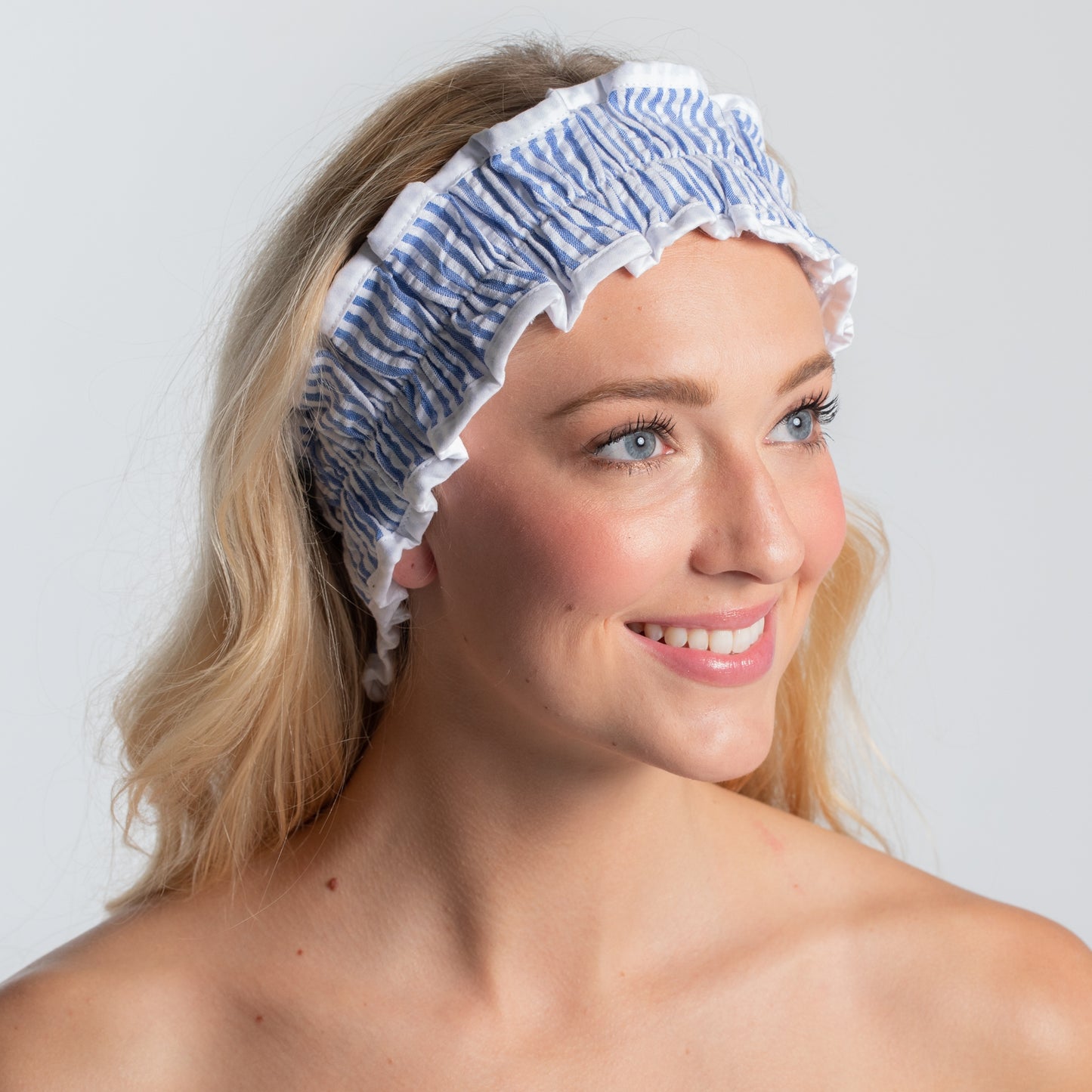 Bella Seersucker Spa Headband