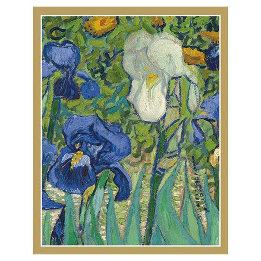 Caspari BT-131 Van Gogh Irises Bridge Tally Sheets - 12 Per Package