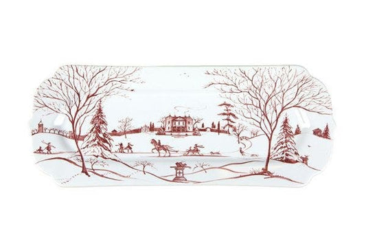 Juliska CE54/73 Country Estate Winter Frolic Ruby Hostess Tray