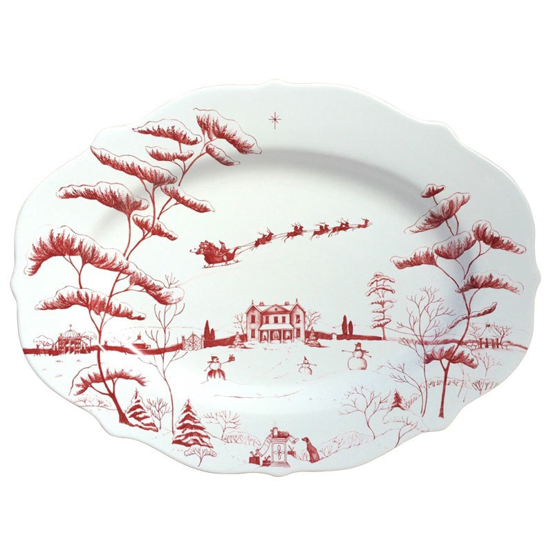 Juliska CE55/73 Country Estate Winter Frolic Ruby Serving Platter