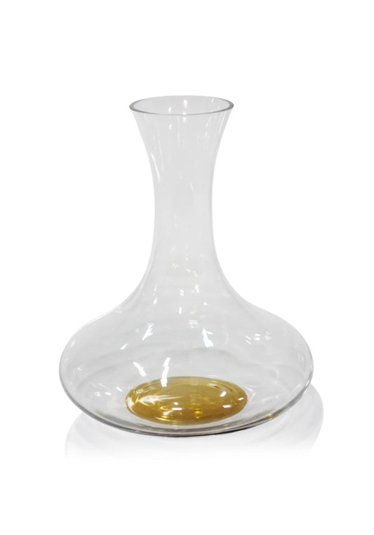 Zodax CH-5153 Brunello Wine Decanter with Gold Base