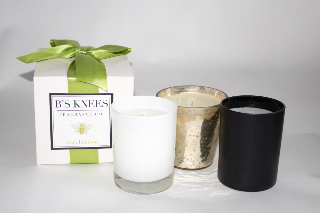 B'S Knees Fresh Bamboo - 1 Wick White Candle