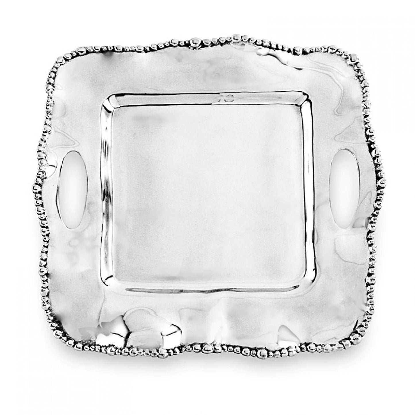 Beatriz Ball 6790 Organic Pearl Kristi Square Tray w/ Handles