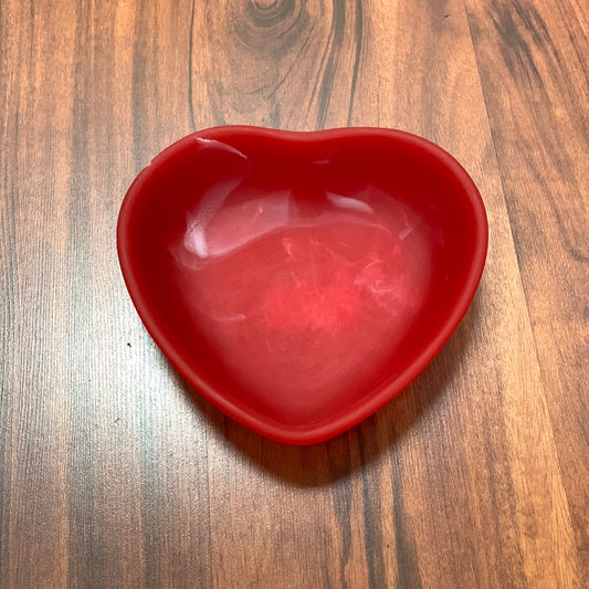 Nashi Home Heart Bowl  - Red Swirl