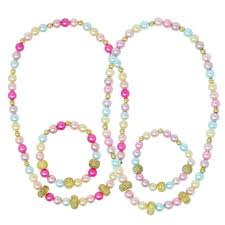 Pink Poppy End of the Rainbow Necklace & Bracelet Set