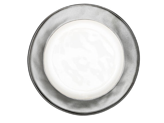 Juliska KP02/92 Emerson White/Pewter Dessert/Salad Plate 9"