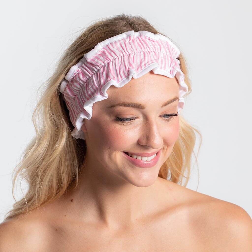 Bella Seersucker Spa Headband