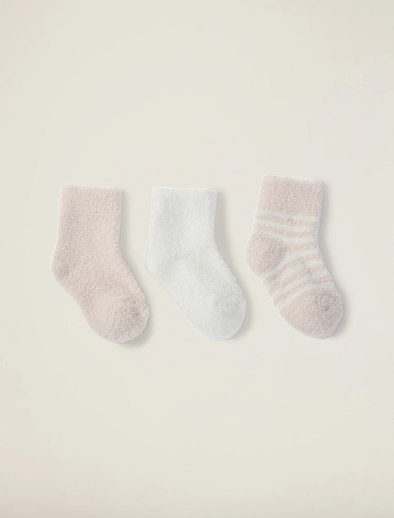 Barefoot Dreams B475 CCL Infant Socks 3-pack