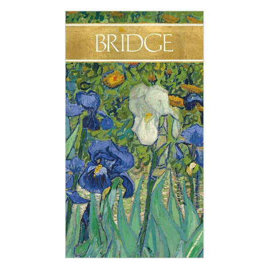 Caspari SP131 Irises Bridge Score Pad