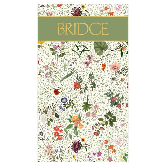 Caspari SP136 English Country Garden Bridge Score Pad - 1 Each