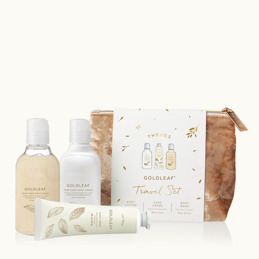 Thymes Goldleaf 0988950700 Travel Set W/ Beauty Bag