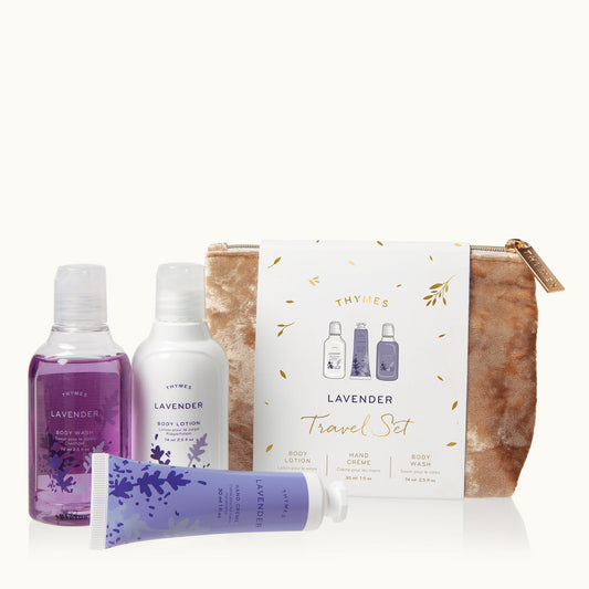 Thymes Lavender 0988950300 Travel Set W/ Beauty Bag