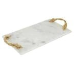 UMA 49639 Alum Marble Rectangular Tray 21"W by 2"H