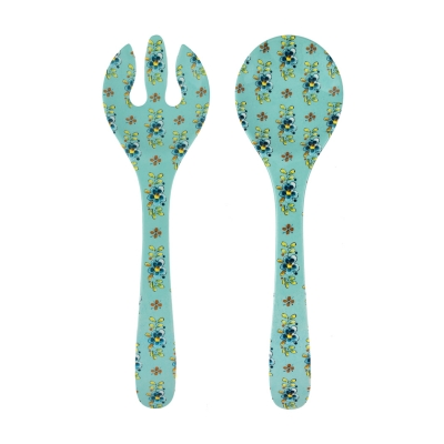 Le Cadeaux 121MADT Madrid Turquoise Salad Servers