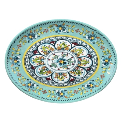 Le Cadeaux 286MADT Madrid Turquoise Platter 16"