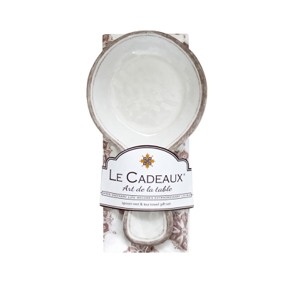 Le Cadeaux GS-SR/TT RAUW Spoon Rest with Tea Towel
