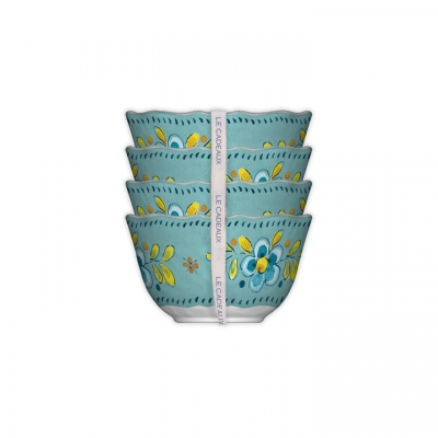 Le Cadeaux 098MADT Madrid Turquoise Dessert Bowls set of 4